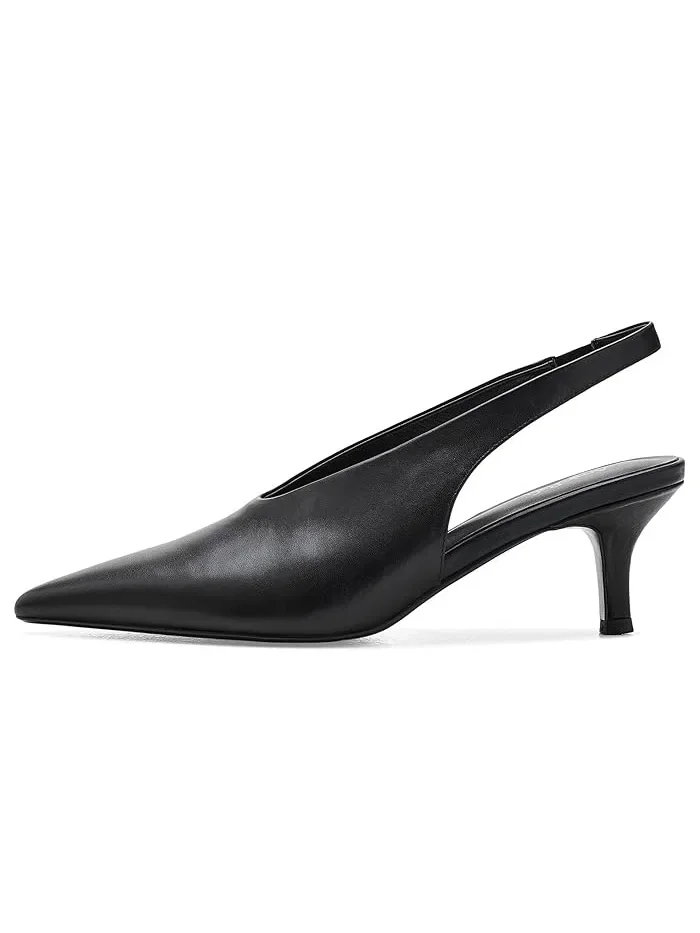 Туфли на каблуке Alix Slingback Pumps Amie Rafa — изображение 4 из 4, черный