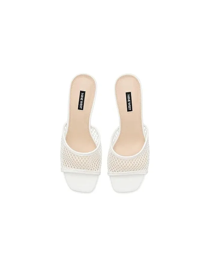 Туфли на каблуке открытый носок Cabana Nine West — изображение 2 из 4, золотистый металлик