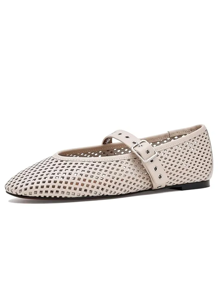 Туфли Мэри Джейн с перфорацией Remy Overlasted Mary Jane - Perf Madewell, Vintage Muslin