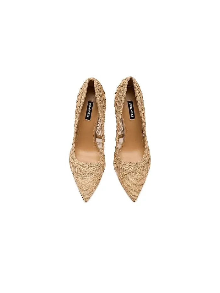 Туфли на каблуке с острым носком Frista Nine West — изображение 2 из 4, натуральный