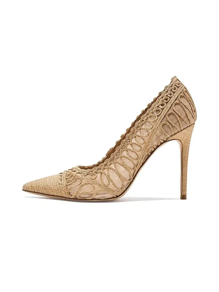 Туфли на каблуке с острым носком Frista Nine West — изображение 4 из 4, натуральный