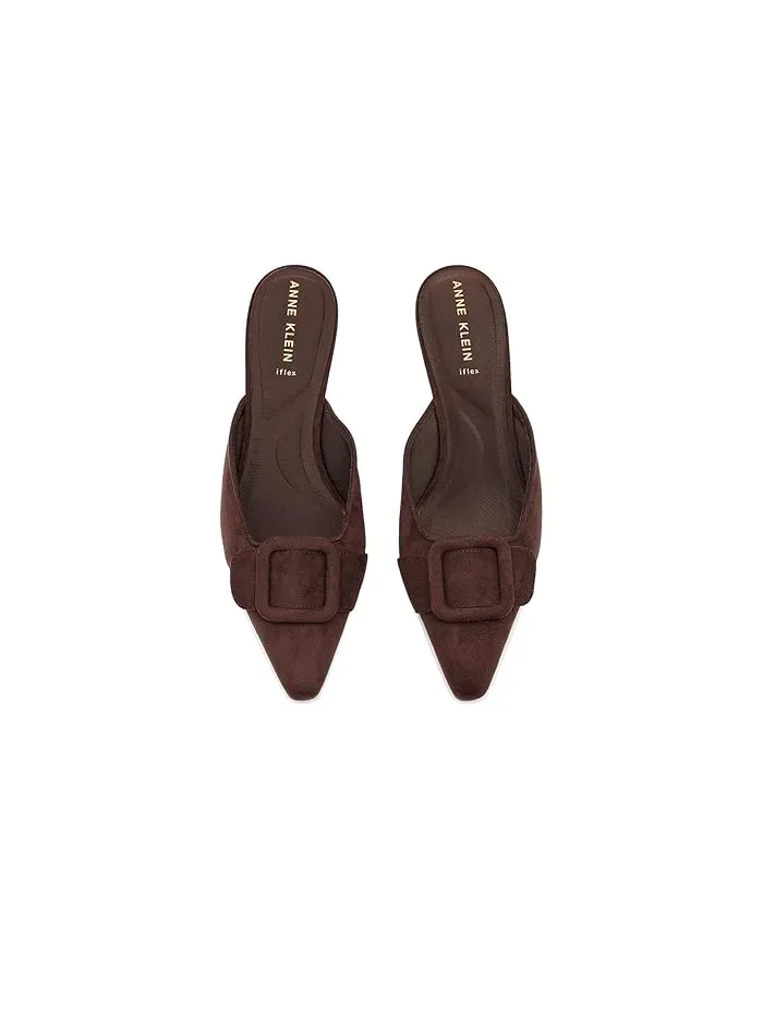 Туфли-мюли с каблуком Cassia Anne Klein — изображение 2 из 4, шоколад