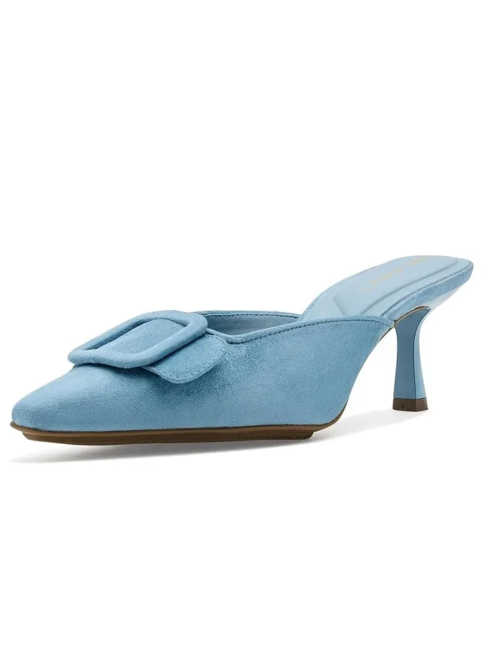 Туфли-мюли на каблуке Cassia Anne Klein — изображение 1 из 4, синий