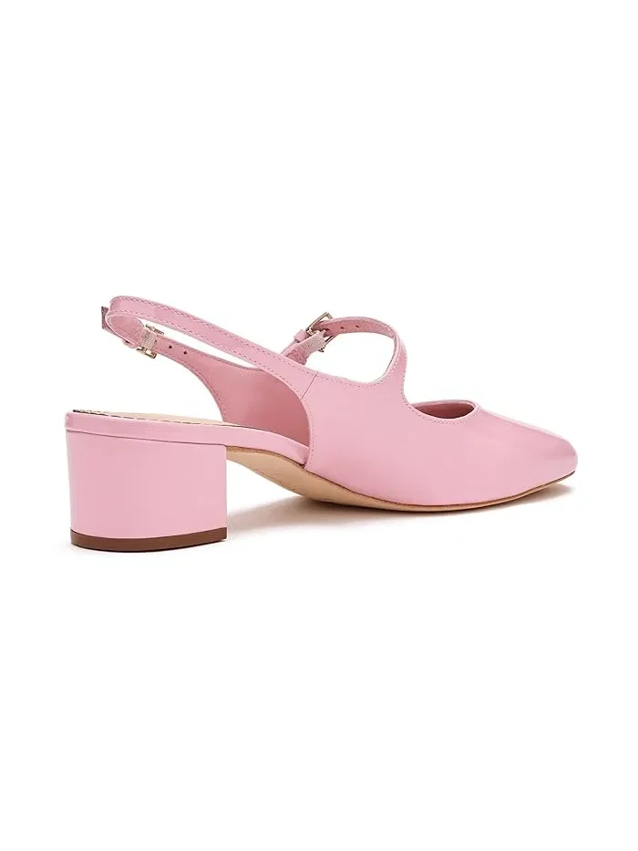 Туфли на каблуке Diana Patent Slingback Block Heels Cinq à Sept — изображение 3 из 4, розовый