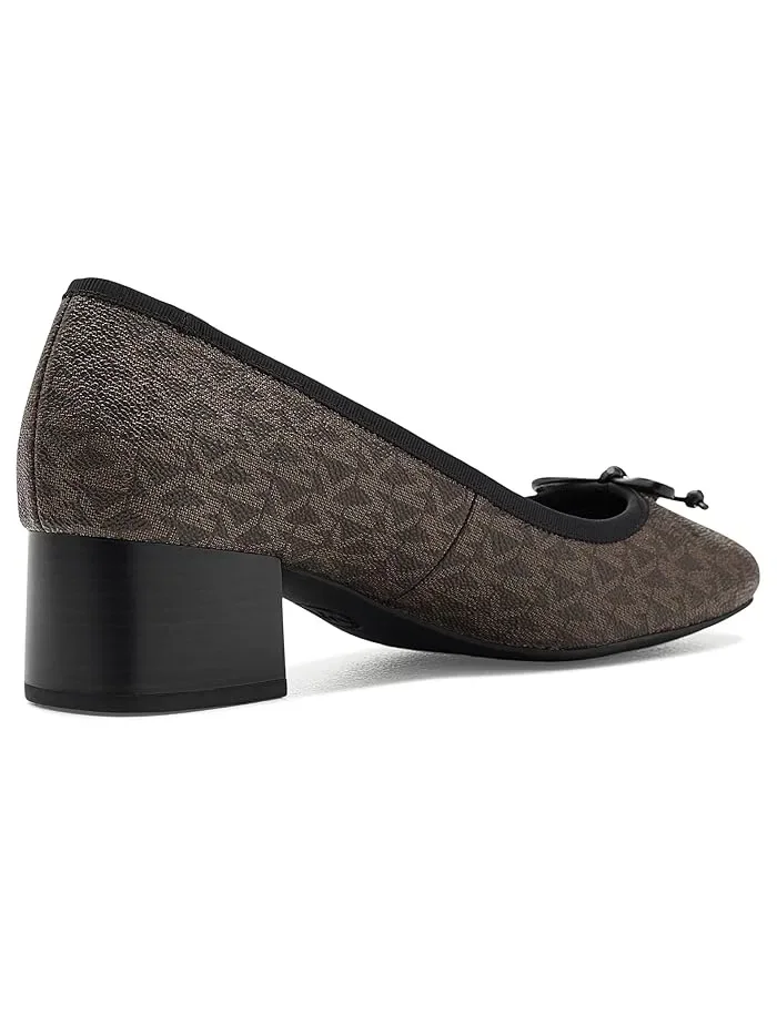 Туфли балетки с бантом Piper Flex Mid MICHAEL Michael Kors — изображение 3 из 4, коричневый