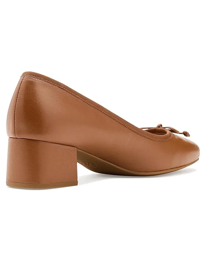 Туфли балетки на каблуке Piper Flex Mid MICHAEL Michael Kors — изображение 3 из 4, коричневый