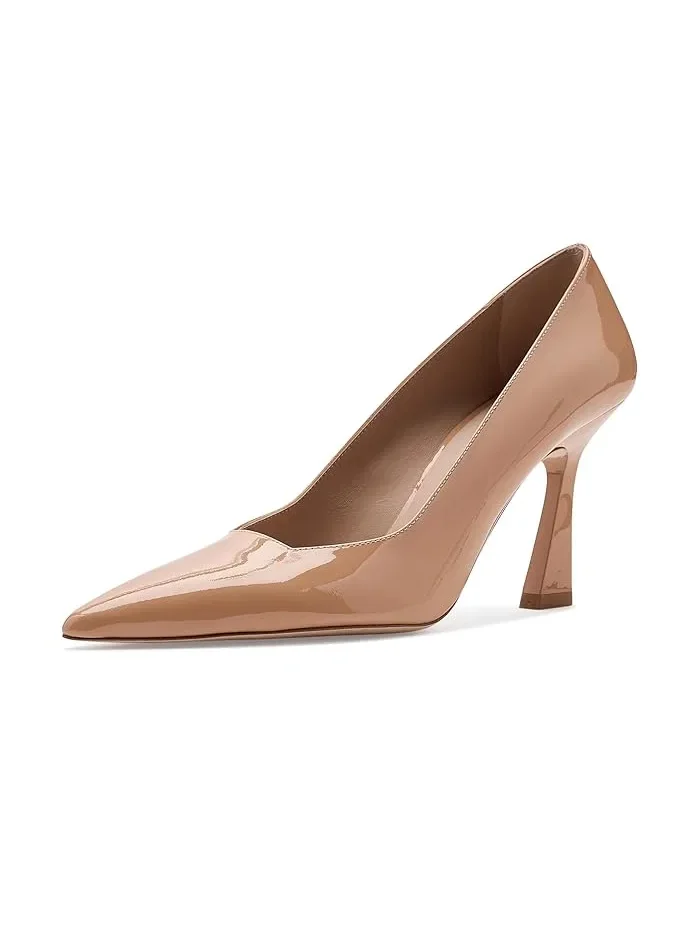 Туфли на каблуке Vinnie 85 Stuart Weitzman — изображение 1 из 4, коричневый
