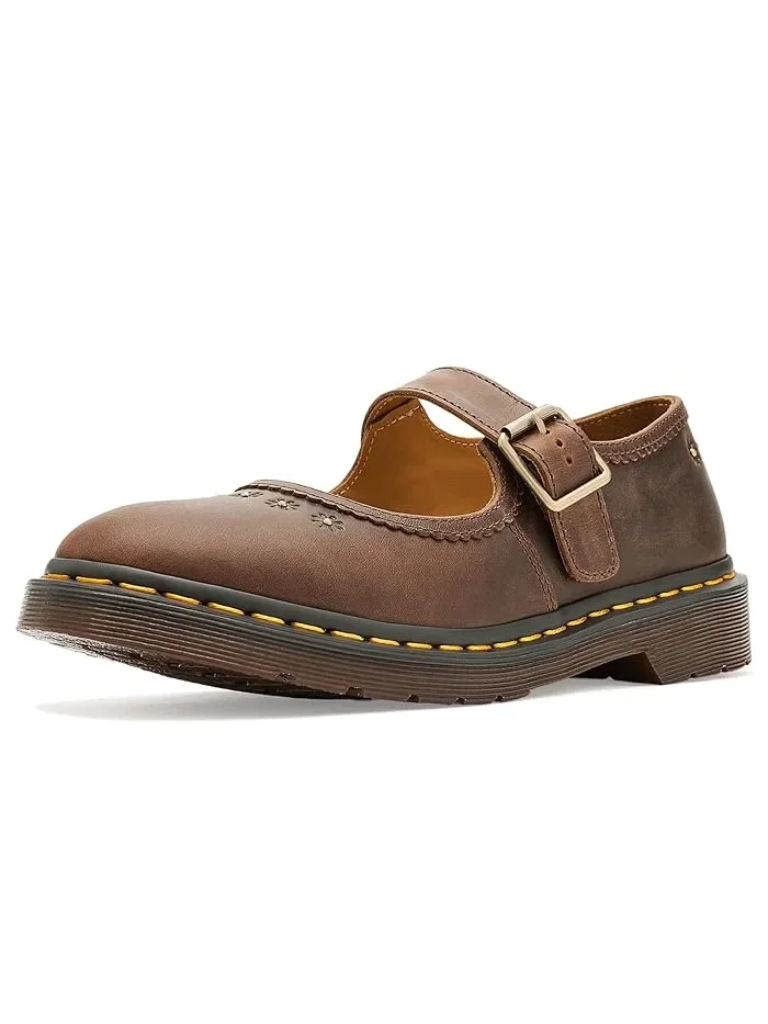 Туфли Мэри Джейн с цветочным тиснением Mary Jane Flower Dr. Martens