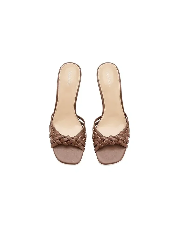 Туфли-лодочки на каблуке Wendine Calvin Klein — изображение 2 из 4, коричневый