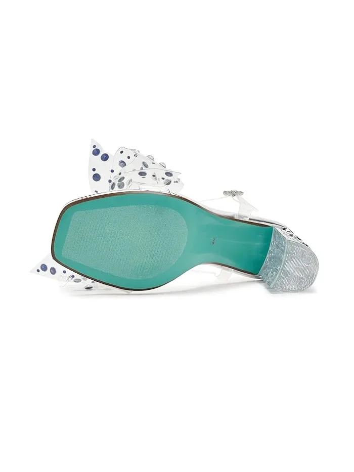Туфли на каблуке с бантом Pratt Blue by Betsey Johnson — изображение 4 из 4, серебряный