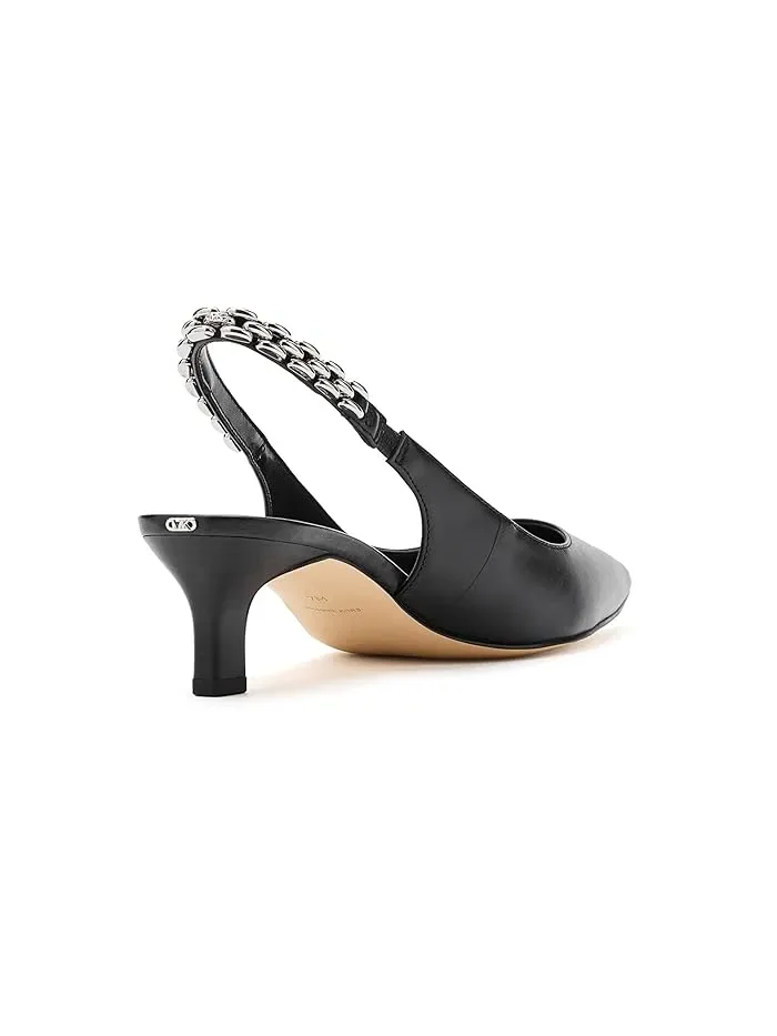 Туфли-лодочки на каблуке kitten Marcia MICHAEL Michael Kors — изображение 3 из 4, черный