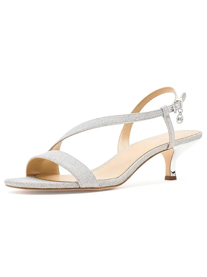 Туфли на каблуке Jaida Kitten MICHAEL Michael Kors — изображение 1 из 4, серебряный
