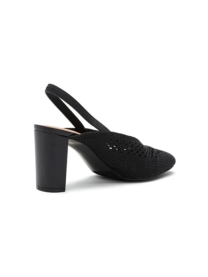 Туфли на каблуке с открытым носком Melony Lucky Brand — изображение 3 из 4, черный