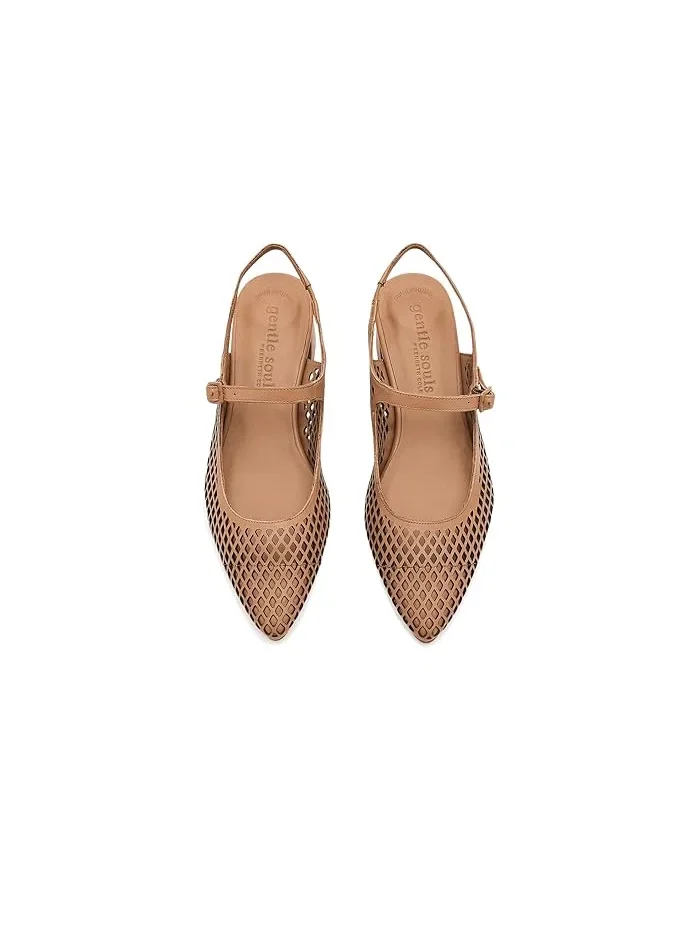 Туфли на каблуке Gladys Perf Gentle Souls by Kenneth Cole — изображение 2 из 4, верблюжий