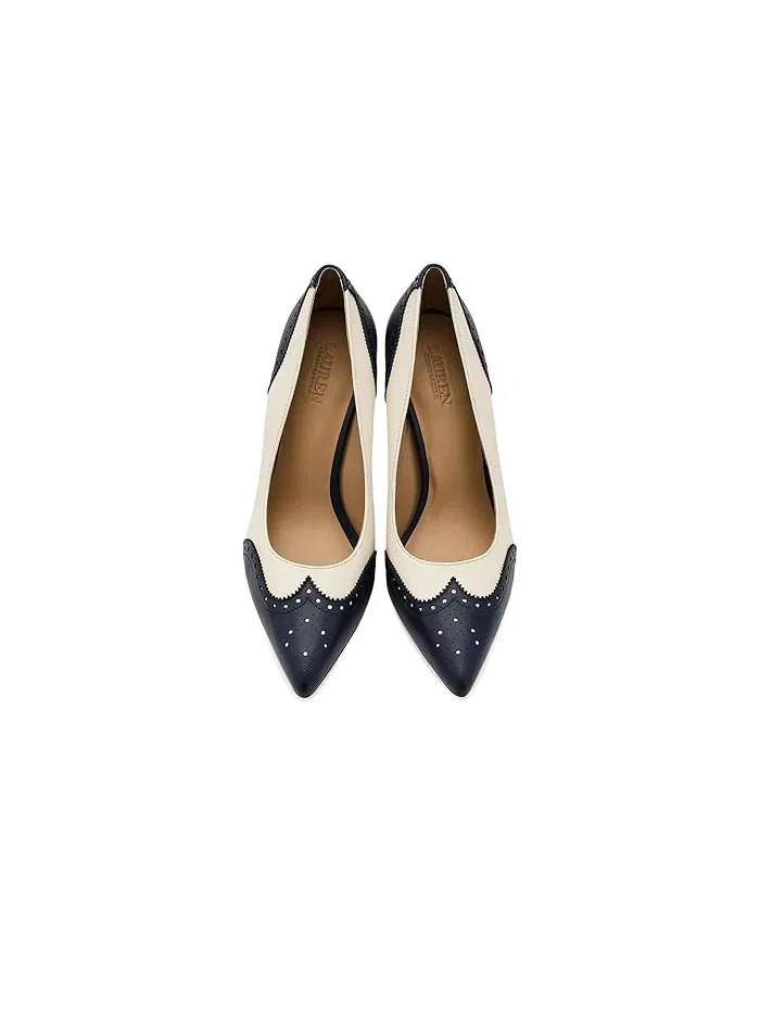 Туфли Lynden из перфорированной кожи Lauren Ralph Lauren — изображение 2 из 4, темно-синий