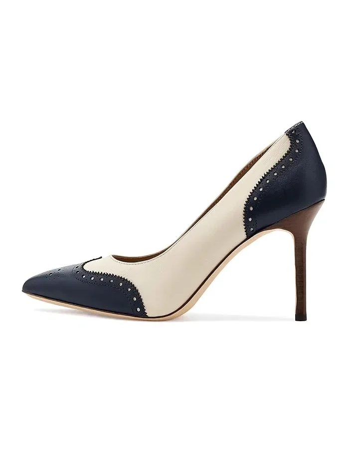Туфли Lynden из перфорированной кожи Lauren Ralph Lauren — изображение 4 из 4, темно-синий