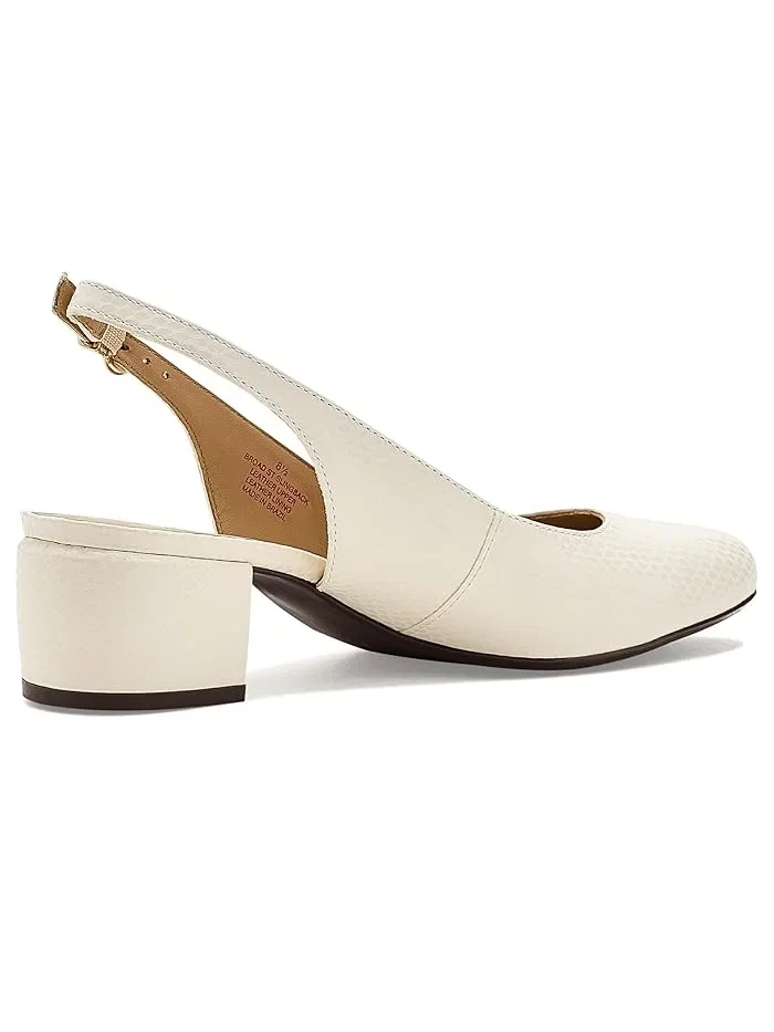 Туфли на каблуке Broad St Slingback Pump Marc Joseph New York — изображение 3 из 4, белый
