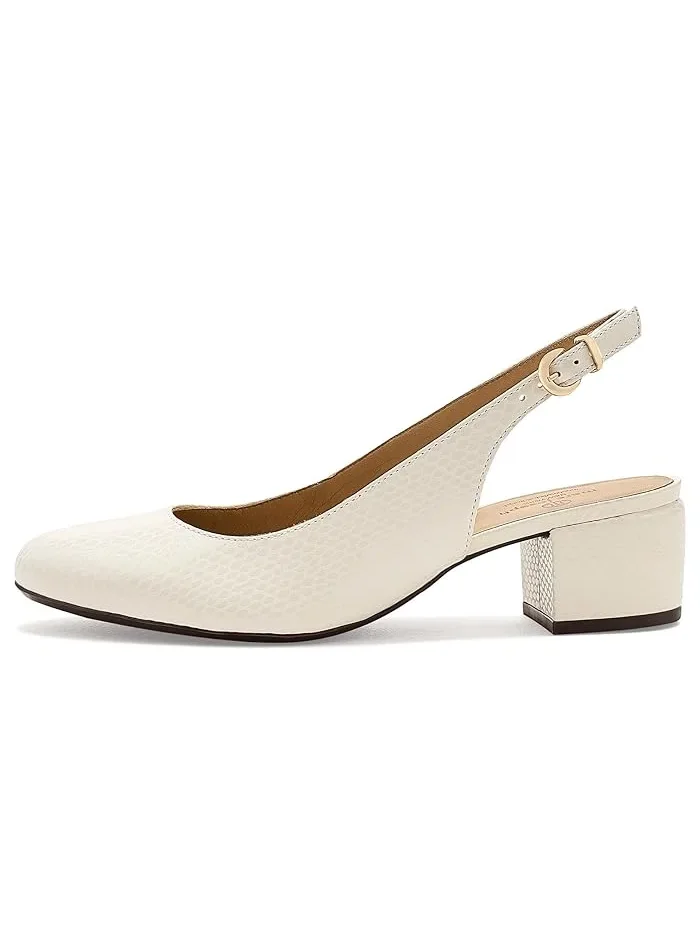 Туфли на каблуке Broad St Slingback Pump Marc Joseph New York — изображение 4 из 4, белый