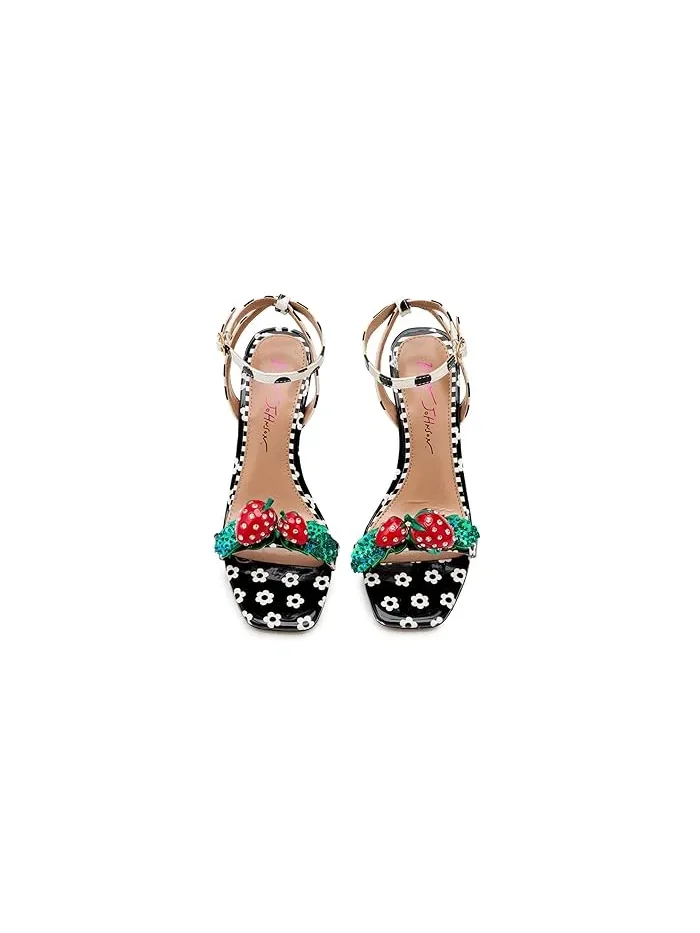 Туфли на каблуке Addison Blue by Betsey Johnson — изображение 2 из 4, черный белый мульти