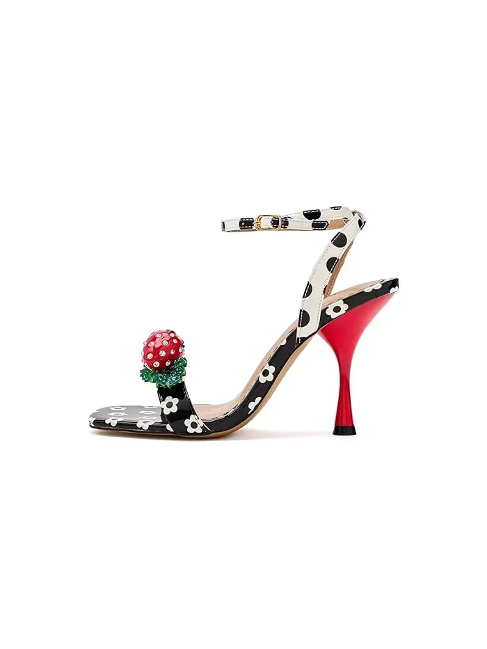 Туфли на каблуке Addison Blue by Betsey Johnson — изображение 4 из 4, черный белый мульти