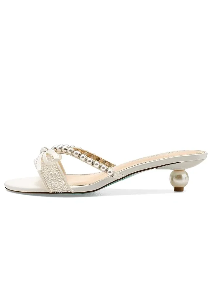 Туфли на каблуке Mandy Blue by Betsey Johnson — изображение 4 из 4, серебристый