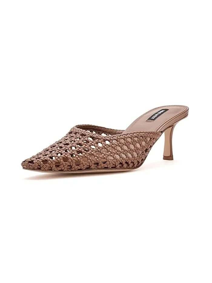 Туфли-мюли с квадратным носком Camenlaw Nine West — изображение 1 из 4, коричневый