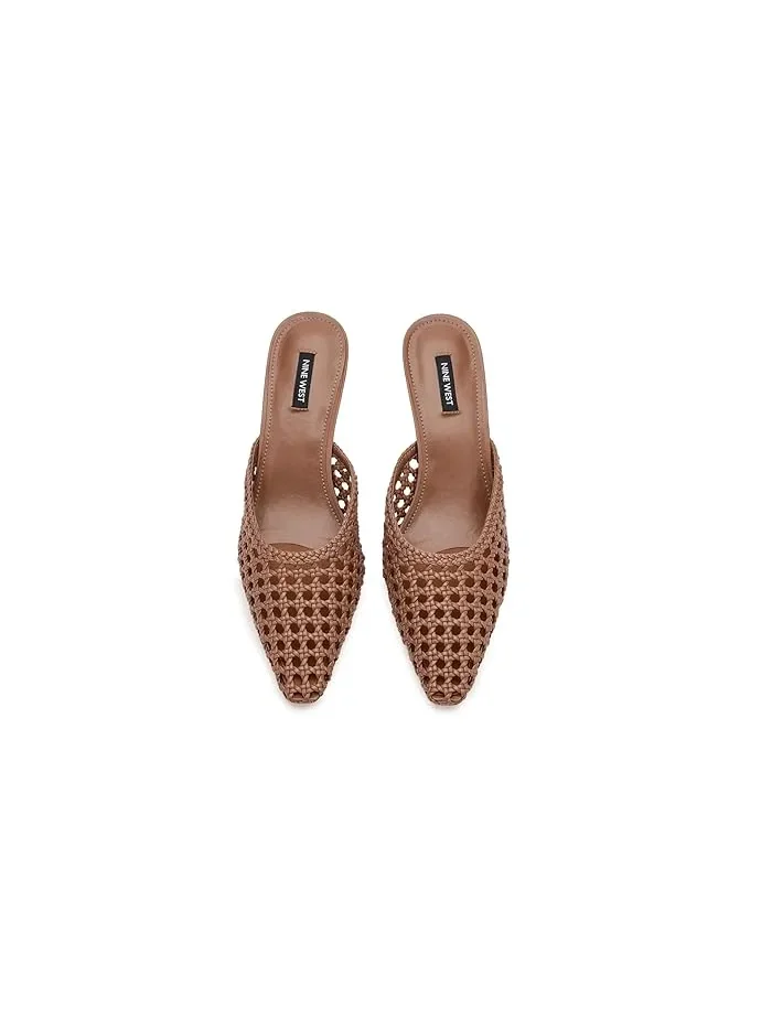 Туфли-мюли с квадратным носком Camenlaw Nine West — изображение 2 из 4, коричневый