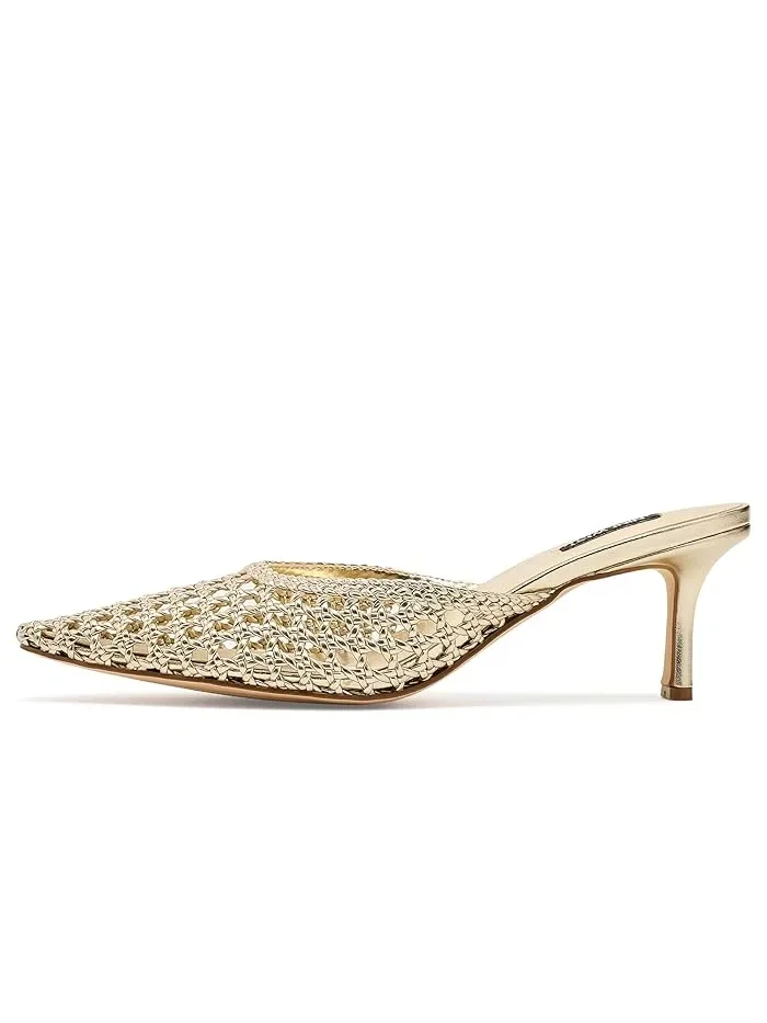 Туфли на каблуке с плетением Camenlaw Nine West — изображение 4 из 4, золото