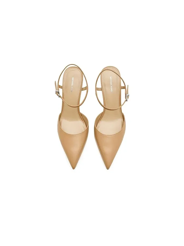 Туфли на каблуке Amara Mid Pumps MICHAEL Michael Kors — изображение 2 из 4, арахисовый