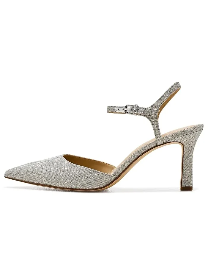 Туфли на каблуке Amara Mid Pumps MICHAEL Michael Kors — изображение 4 из 4, серебряный