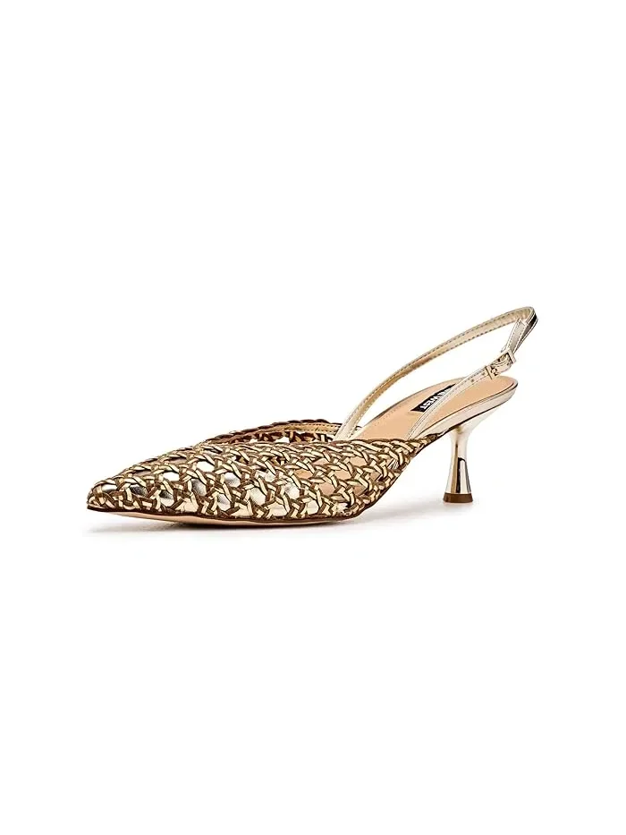 Туфли на каблуке Randela Nine West — изображение 1 из 4, коричневый/золотистый