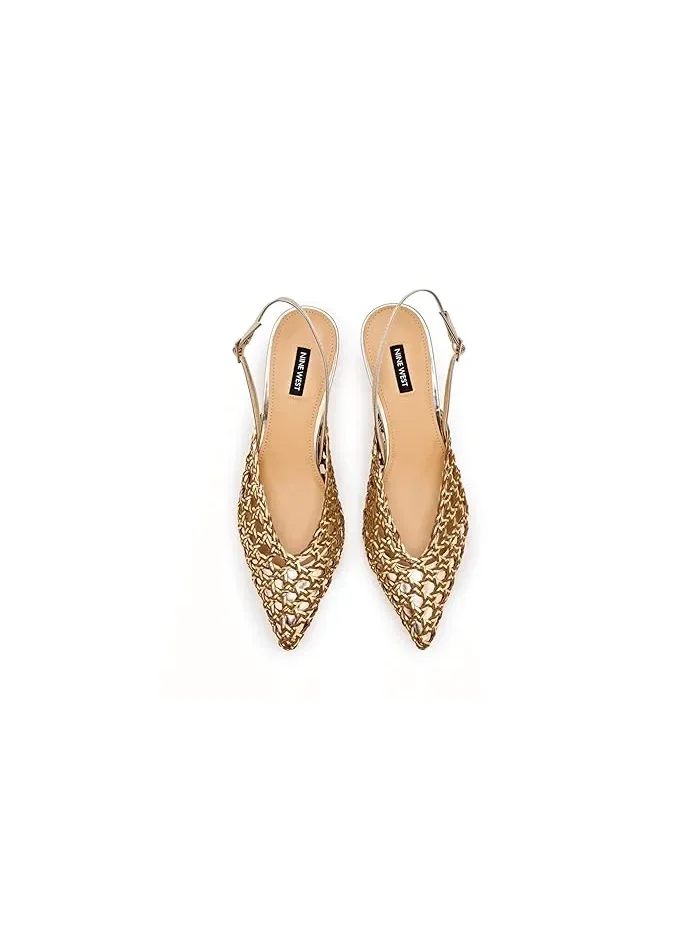 Туфли на каблуке Randela Nine West — изображение 2 из 4, коричневый/золотистый