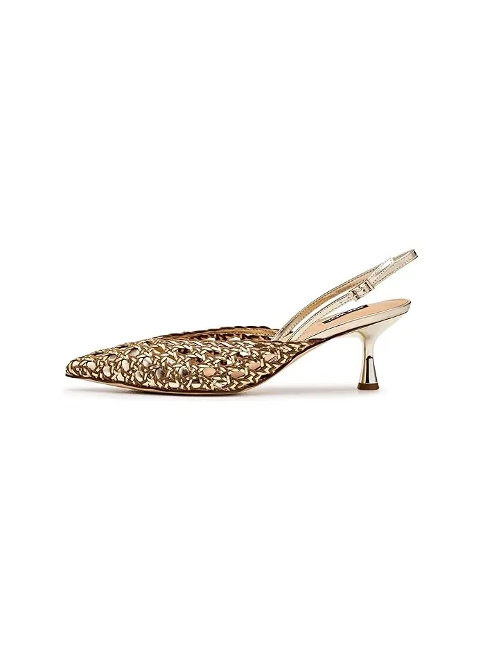Туфли на каблуке Randela Nine West — изображение 4 из 4, коричневый/золотистый