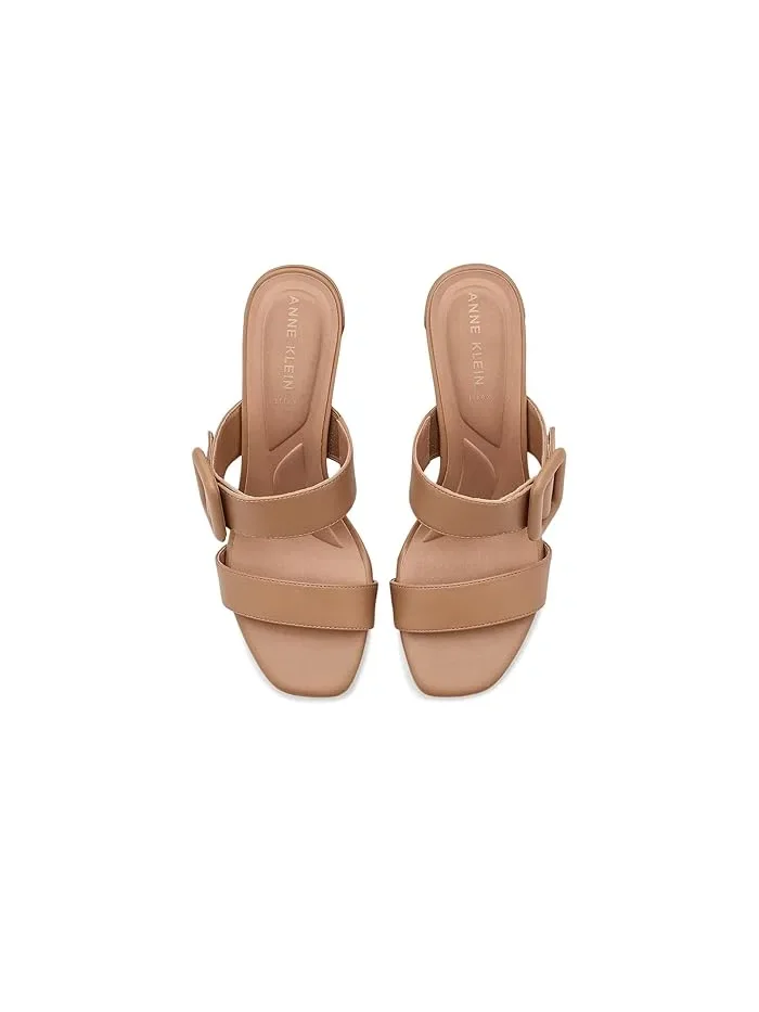 Туфли на каблуке с пряжкой Narita Anne Klein — изображение 2 из 4, бежевый