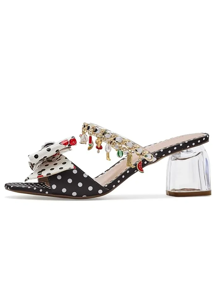 Туфли на каблуке с декором Kayleen Blue by Betsey Johnson — изображение 4 из 4, черный мульти