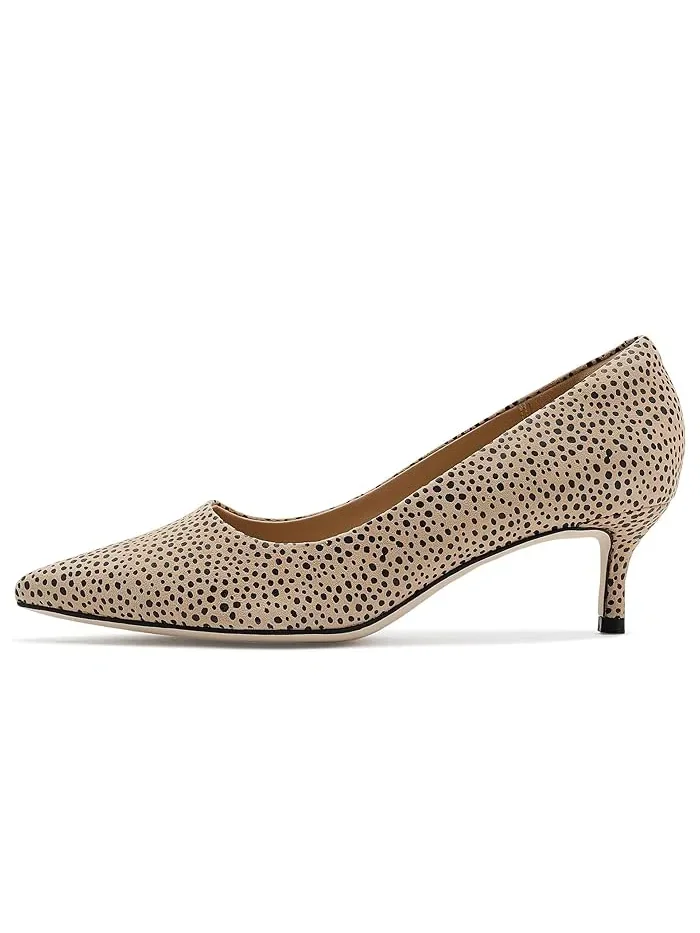 Туфли на каблуке с принтом Zarey Court Clarks, Animal Print Suede — изображение 4 из 4, принт животных