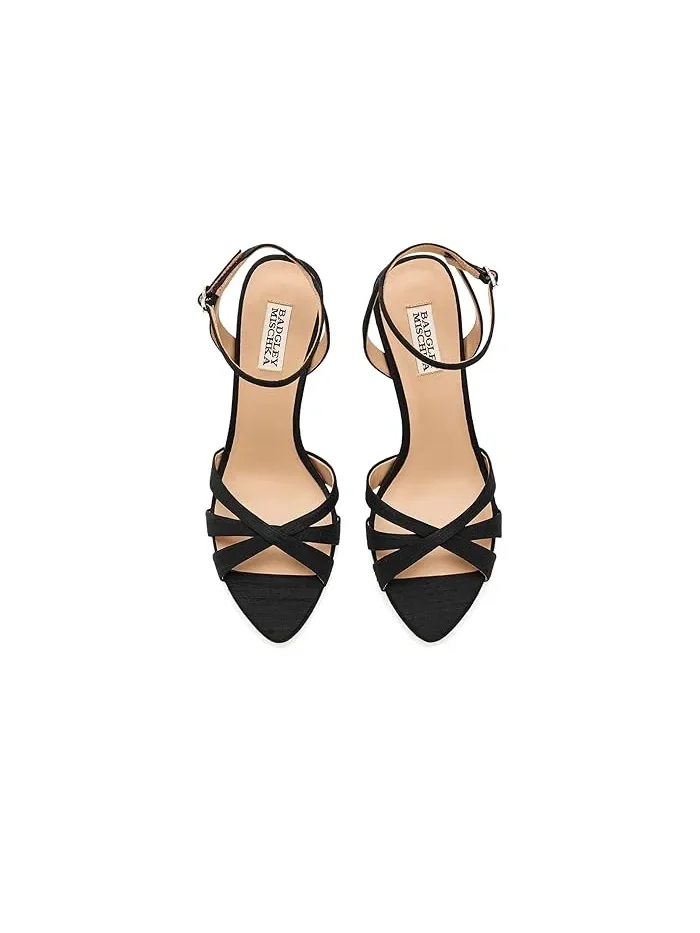 Туфли на каблуке с ремешком на щиколотке Xeilani Badgley Mischka — изображение 2 из 4, черный