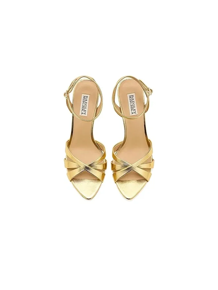 Туфли на каблуке Xeilani Badgley Mischka — изображение 2 из 4, золотистый