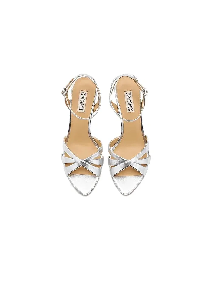 Туфли на каблуке Xeilani Badgley Mischka — изображение 2 из 4, серебристый