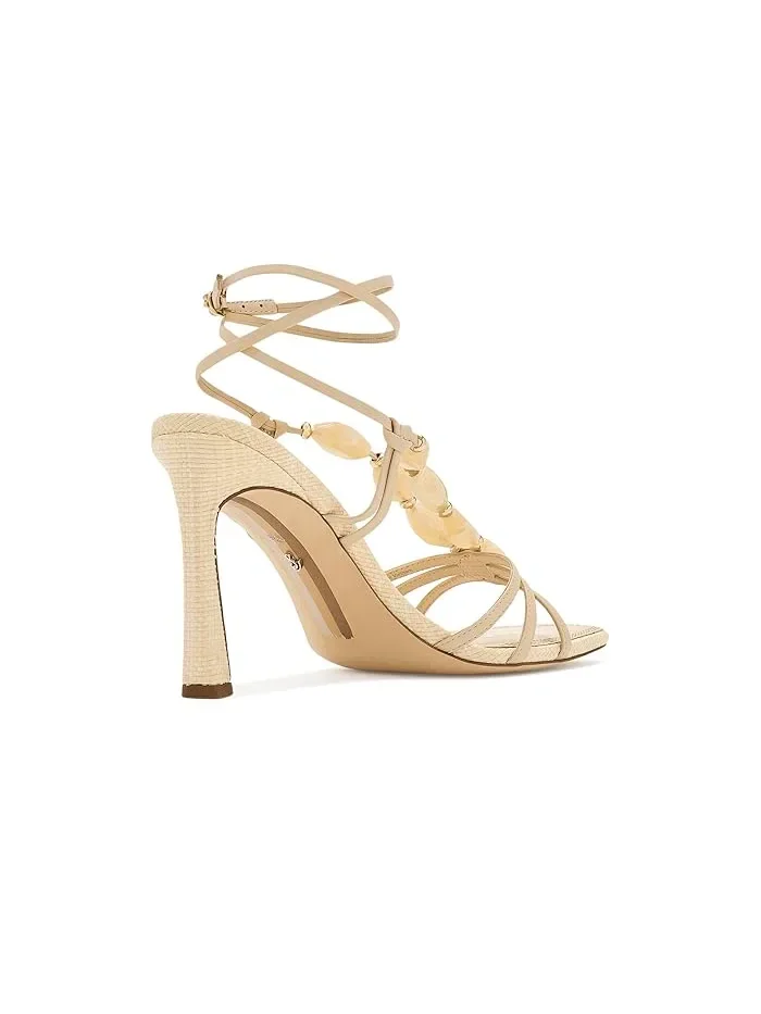 Туфли на каблуке с декором Imani Sam Edelman — изображение 2 из 4, светлый песочный