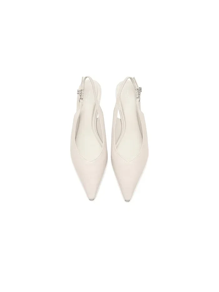 Туфли-лодочки на каблуке Brynn Slingback Heels rag & bone — изображение 2 из 4, белый
