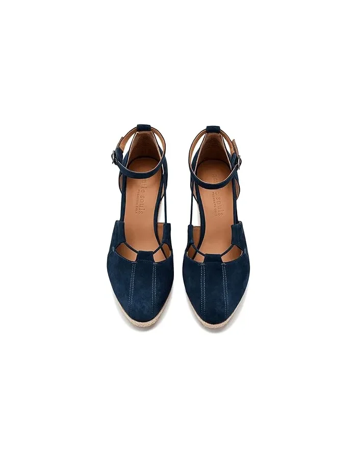 Туфли на танкетке Ori Gentle Souls by Kenneth Cole — изображение 2 из 4, темно-синий