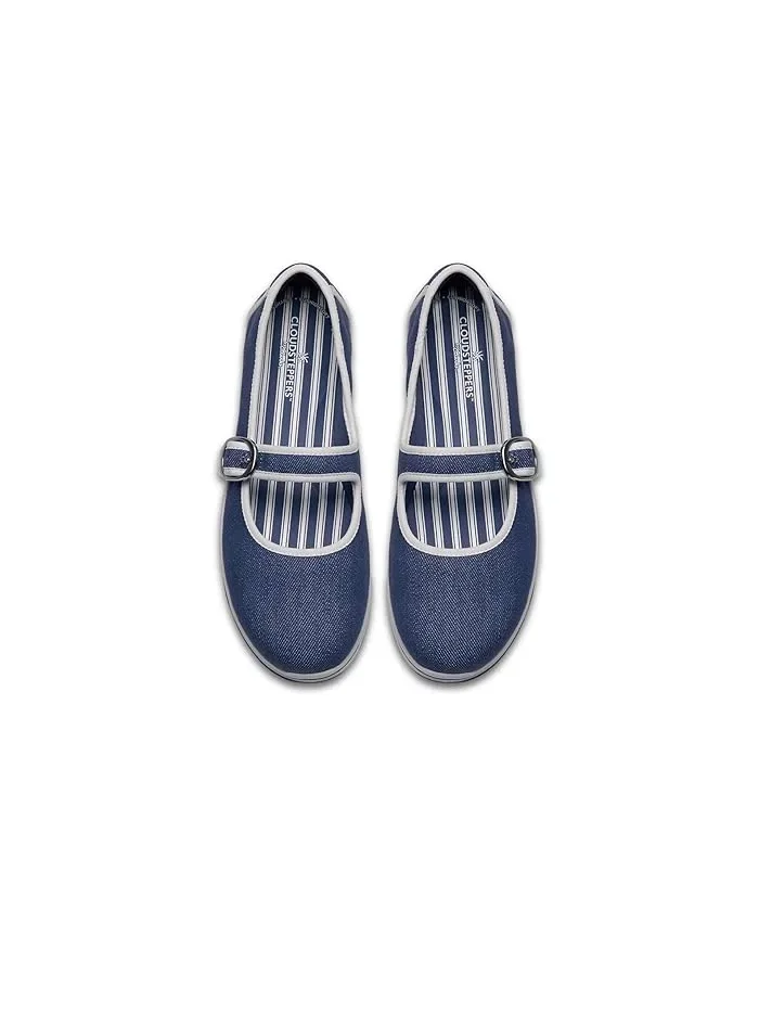 Туфли Clarks Breeze Janey с регулируемым ремешком — изображение 2 из 4, темно-синий
