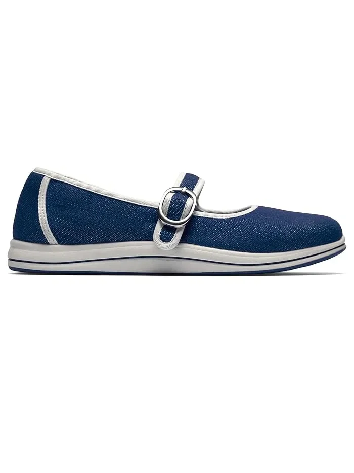 Туфли Clarks Breeze Janey с регулируемым ремешком — изображение 3 из 4, темно-синий