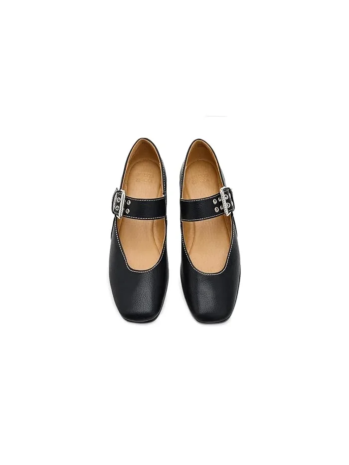 Туфли Mary Jane FRYE AND CO. Elvie Double Prong — изображение 2 из 4, черный
