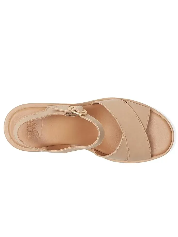 Туфли на каблуке Sunpeak Wedge Ankle Strap SOREL — изображение 2 из 4, бежевый