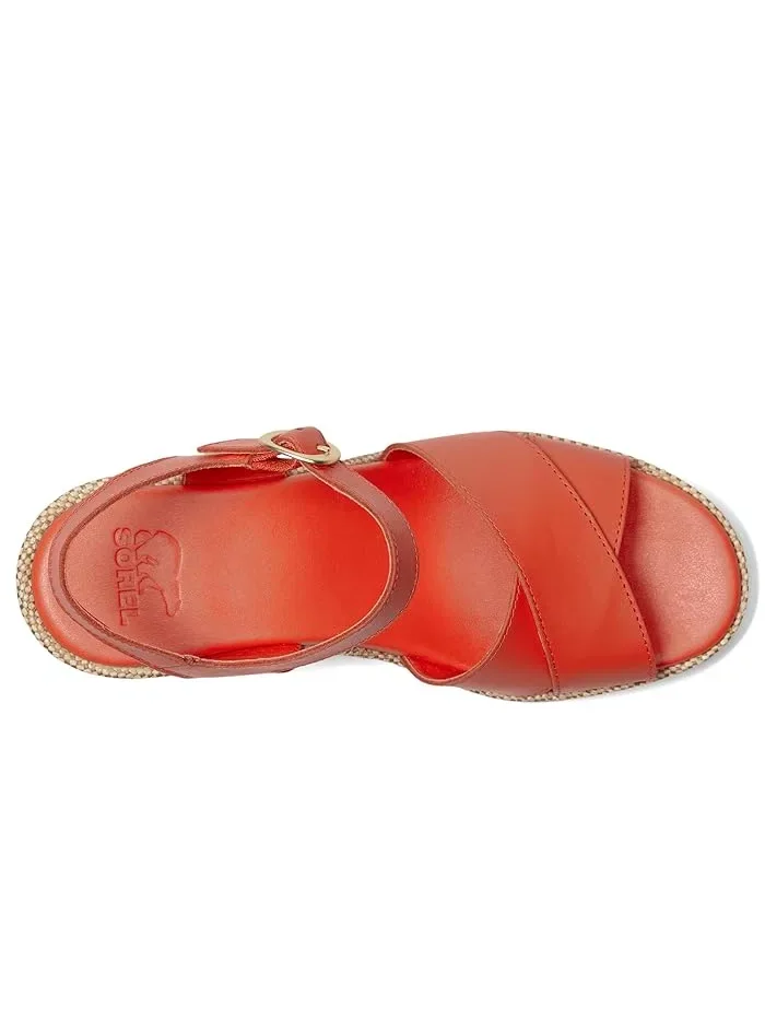 Туфли-клинья на щиколотке Sunpeak Wedge Ankle Strap SOREL — изображение 2 из 4, мел