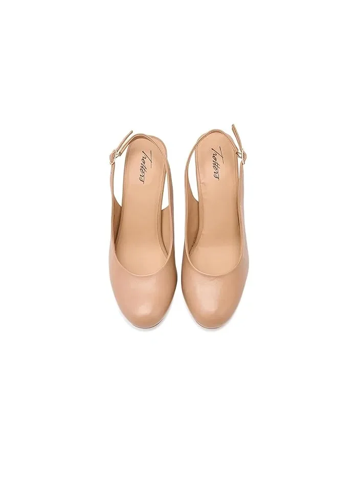 Туфли на каблуке Lexi Trotters — изображение 2 из 4, бежевый
