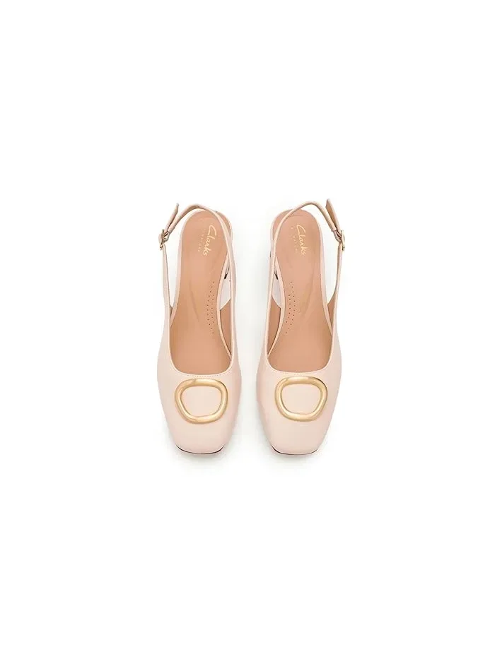 Туфли на каблуке Fernie Sling Clarks — изображение 2 из 4, кремовый