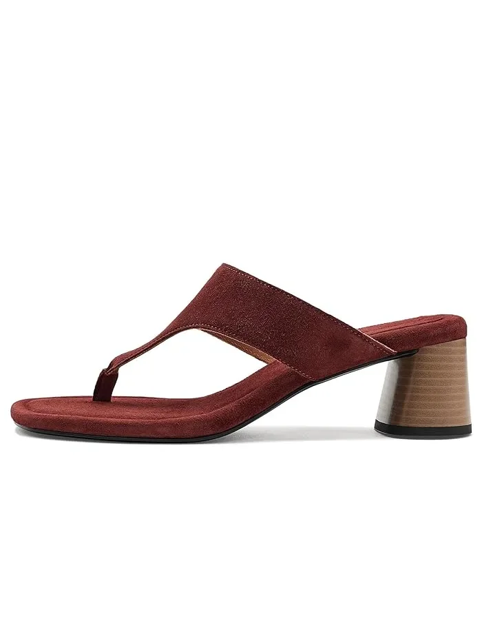 Туфли на каблуке с открытым носком Evie Vagabond Shoemakers — изображение 4 из 4, красный